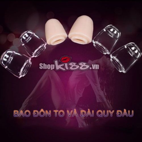 Bao silicon quy đầu dày to, siêu kích thích, tăng khoái cảm