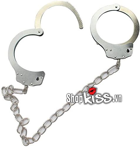 Đồ Chơi Người Lớn Còng Tay Số 8 Thép Không Gỉ Cao Cấp