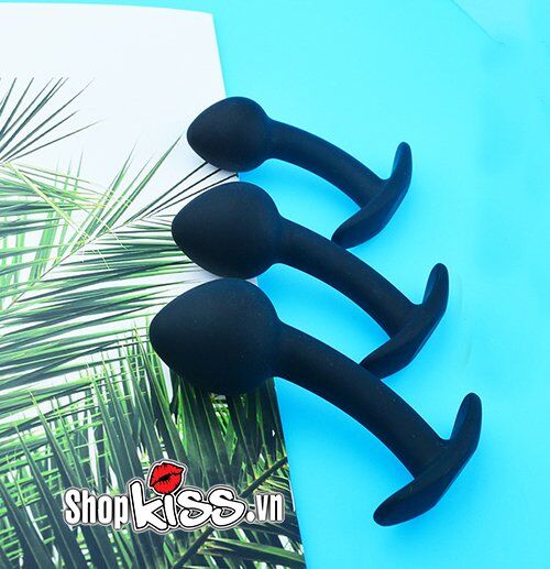Bộ 3 phích cắm hậu môn silicone mềm an toàn kích thích mạnh