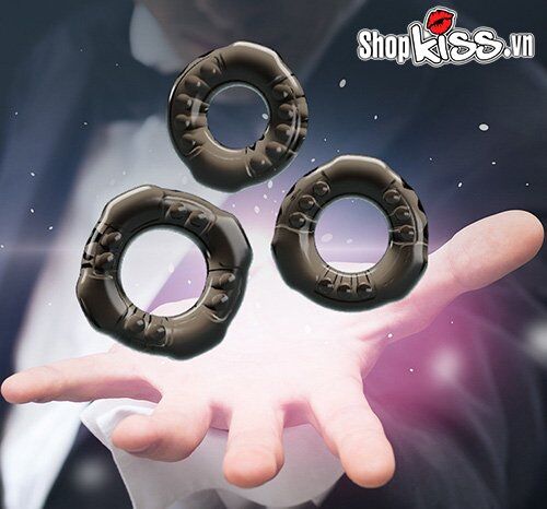 Bộ 3 vòng đeo Baile Cock Rings Yvonne tăng khoái cảm, bền bĩ