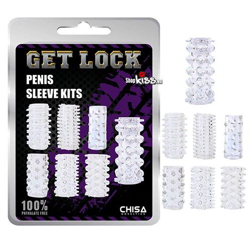 Bộ đôn silicon 7 khúc trong suốt Chisa cao cấp, sextoy nam bán chạy