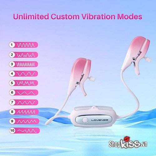  Mua Bộ kẹp núm vú có rung điều khiển từ xa bằng app Lovense Gemini mới nhất