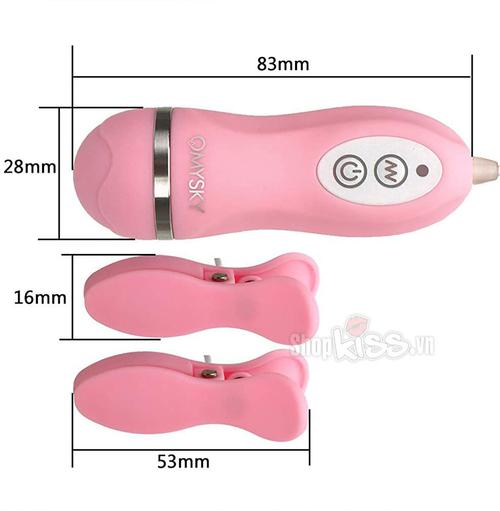 Bộ kẹp vú rung Omysky siêu kích thích bạo dâm tột đỉnh