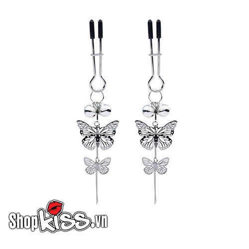 Bộ kẹp vú họa tiết bướm quyến rũ kích thích cảm giác mới
