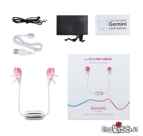  Mua Bộ kẹp núm vú có rung điều khiển từ xa bằng app Lovense Gemini mới nhất