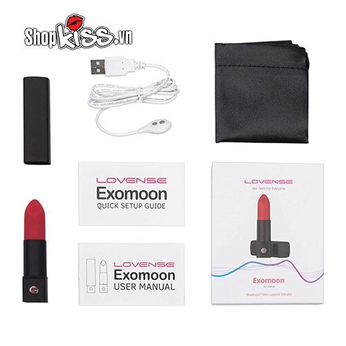 Thanh rung thỏi son Lovense Exomoon Kích thích mạnh mẽ Điều khiển từ xa