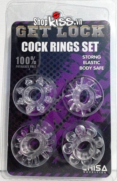 Bộ vòng gai silicon sao biển Get Lock sang trọng chất lượng cao