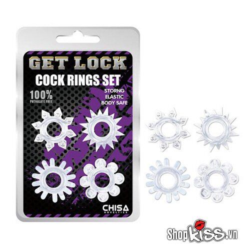 Bộ vòng gai silicon sao biển Get Lock sang trọng chất lượng cao