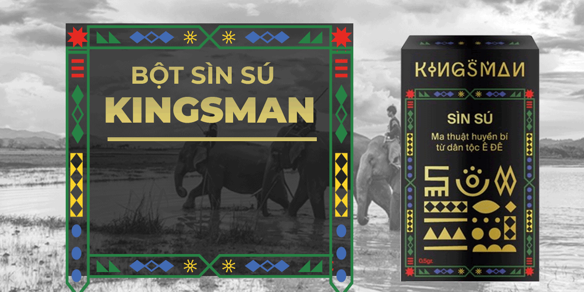 Bột sìn sú Kingsman 0.5gr tăng cường sinh lý kéo dài quan hệ