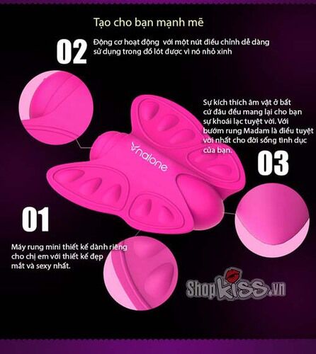 Bướm rung Nalone Madam tăng khoái cảm kích thích điểm G mạnh mẽ