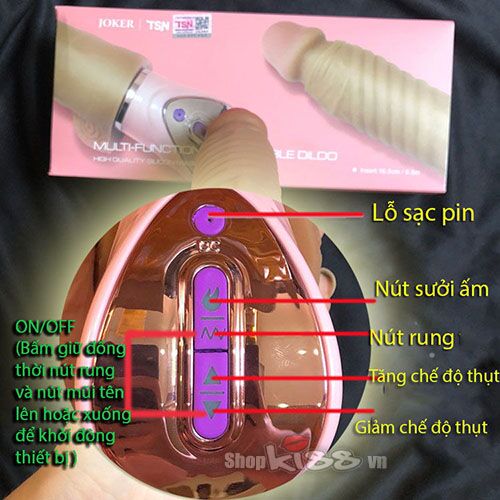 Dương vật rung thụt đa năng Joker cảm biến tự động sưởi ấm