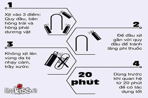 Chai xịt Viga 500000 Đức giúp kéo dài thời gian, tăng khoái cảm
