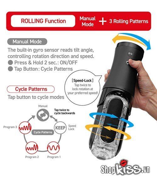 Cốc thủ dâm Tenga Flip Zero EVR cao cấp đế rung xoay sướng nhất