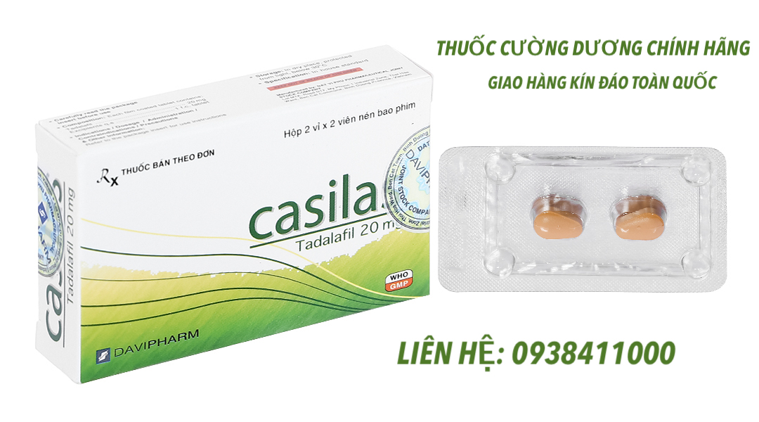 Viên uống Casilas 20mg tăng cường sinh lý Nam kéo dài quan hệ