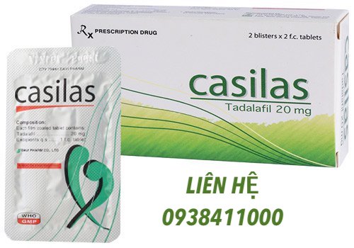 Viên uống Casilas 20mg tăng cường sinh lý Nam kéo dài quan hệ