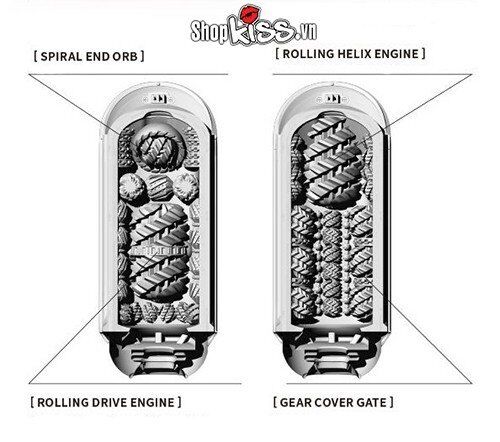 Cốc thủ dâm Tenga Flip Zero EVR cao cấp đế rung xoay sướng nhất