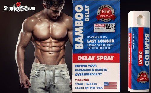 Chai xịt Bamboo Delay Mỹ ngừa xuất tinh sớm tăng khoái cảm