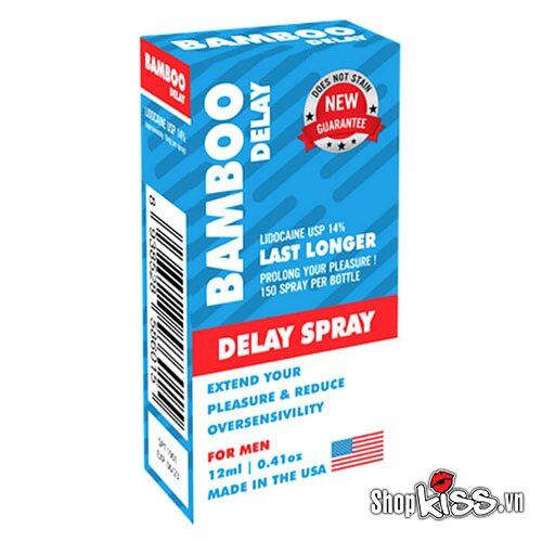 Chai xịt Bamboo Delay Mỹ ngừa xuất tinh sớm tăng khoái cảm