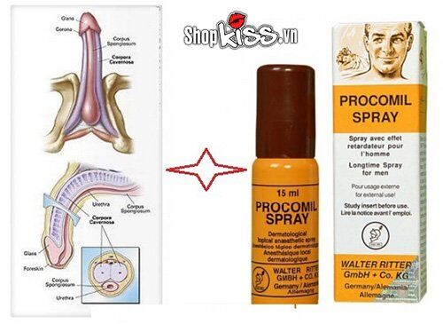Chai xịt Procomil kéo dài quan hệ mạnh mẽ bền lâu giá tốt