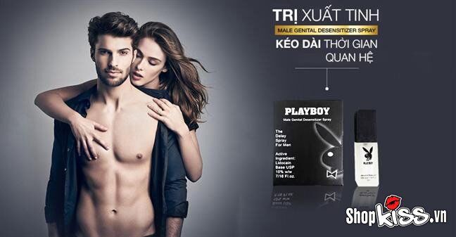 Chai xịt Play Boy giúp kéo dài quan hệ bền lâu, giảm hưng phấn