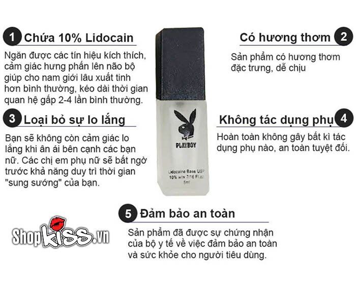 Chai xịt Play Boy giúp kéo dài quan hệ bền lâu, giảm hưng phấn