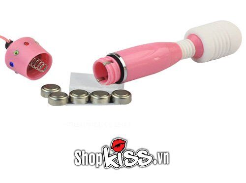 Chày rung mát xa mini 3 đầu siêu phê đầy pin chống nước Nhật Bản