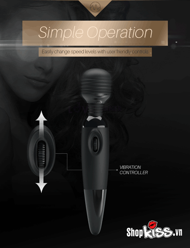 Chày rung Sensual Massager cao cấp kích thích điểm G, mát xa cực phê