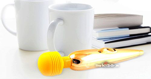 Chày Rung Massage Mini Gold Sạc Pin - Thư Giãn Tức Thì