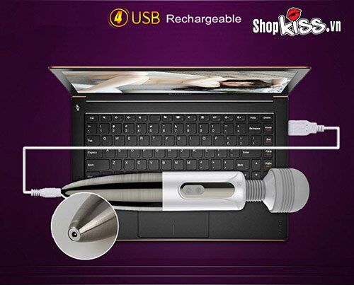 Chày rung Leten Lightning cao cấp Rung mạnh Mềm mại USB sạc