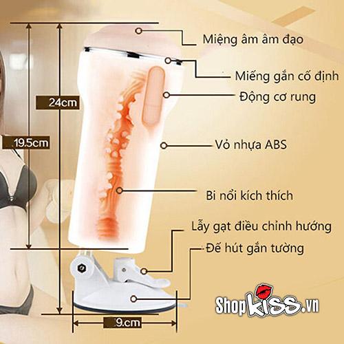 Âm đạo giả AK Hot gắn tường cao cấp rung mạnh giá tốt