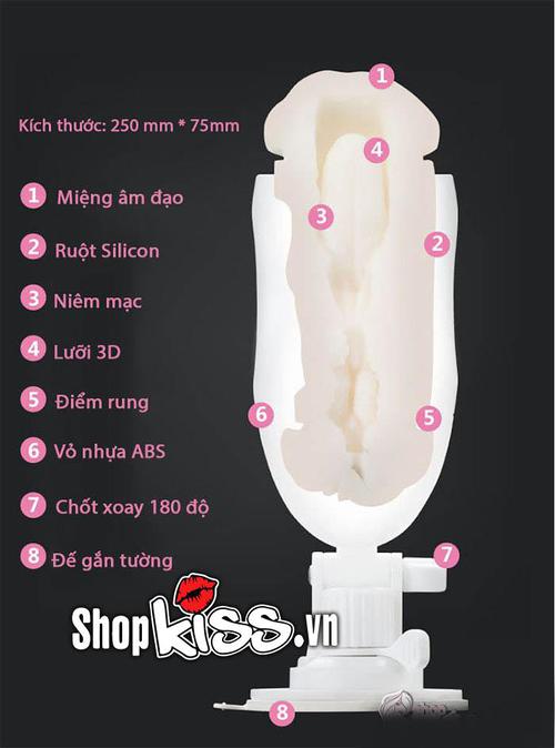 Cốc thủ dâm Happy 2 đầu xoay 180 độ nhập khẩu cao cấp
