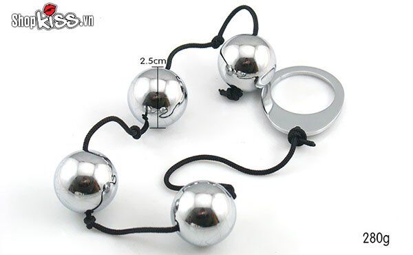 Chuỗi bi inox cho trải nghiệm hậu môn an toàn, kích thích mạnh