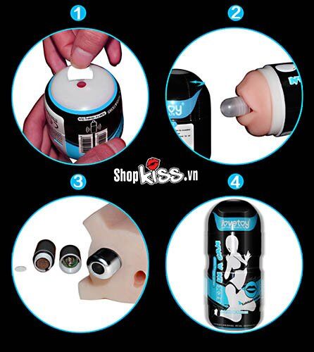 Cốc thủ dâm rung Lovetoy Mouth siêu thực, giá tốt cho nam