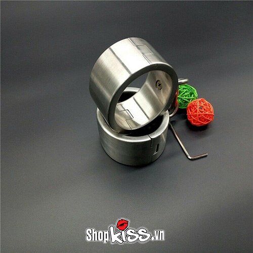 Còng chân BDSM thép không gỉ bạo dâm khóa chắc an toàn kích thích