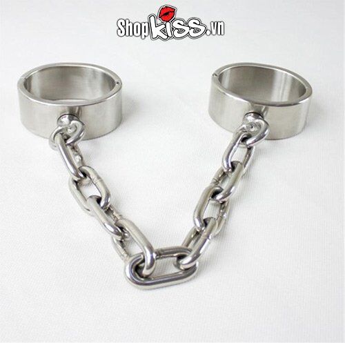 Còng chân BDSM thép không gỉ bạo dâm khóa chắc an toàn kích thích
