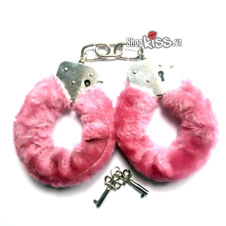 Còng tay kim loại bọc bông kích thích mua hàng ngay