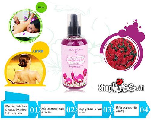 Dầu massage thiên nhiên thơm ngát dưỡng da mềm mại hấp dẫn