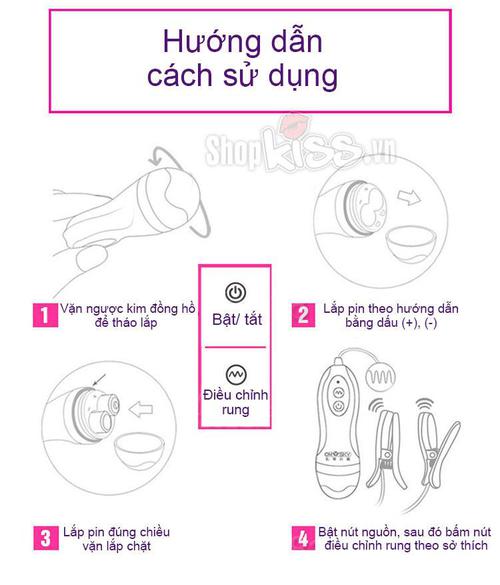 Bộ kẹp vú rung Omysky siêu kích thích bạo dâm tột đỉnh