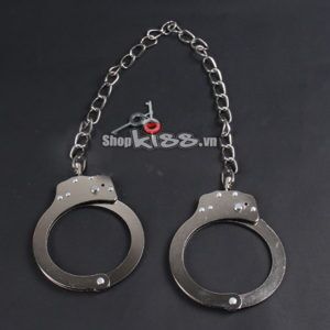 Đồ Chơi Người Lớn Còng Tay Số 8 Thép Không Gỉ Cao Cấp