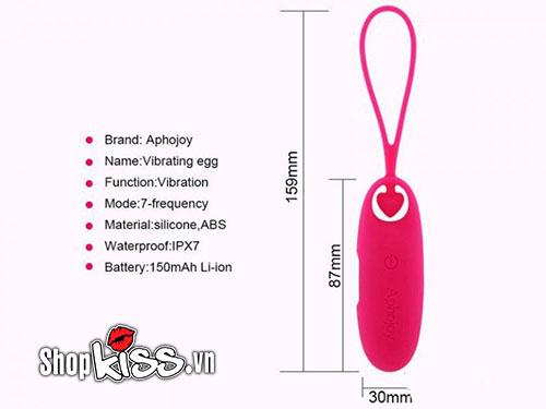 Trứng rung Aphojoy sạc pin 7 chế độ mạnh cơ hội giảm giá