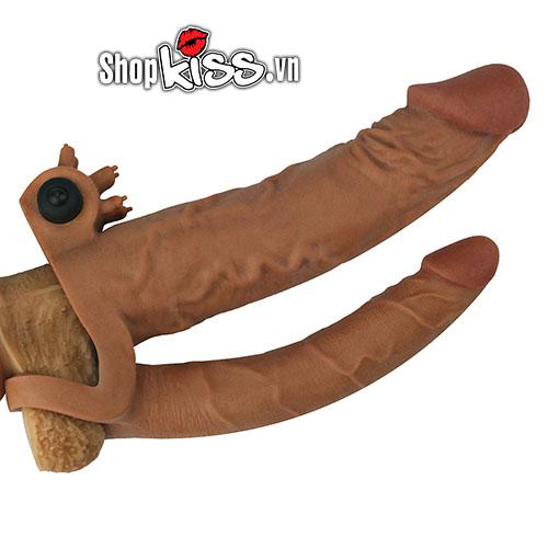 Bao đôn Lovetoy 2 nhánh rung thúi kích thích màu nâu hott
