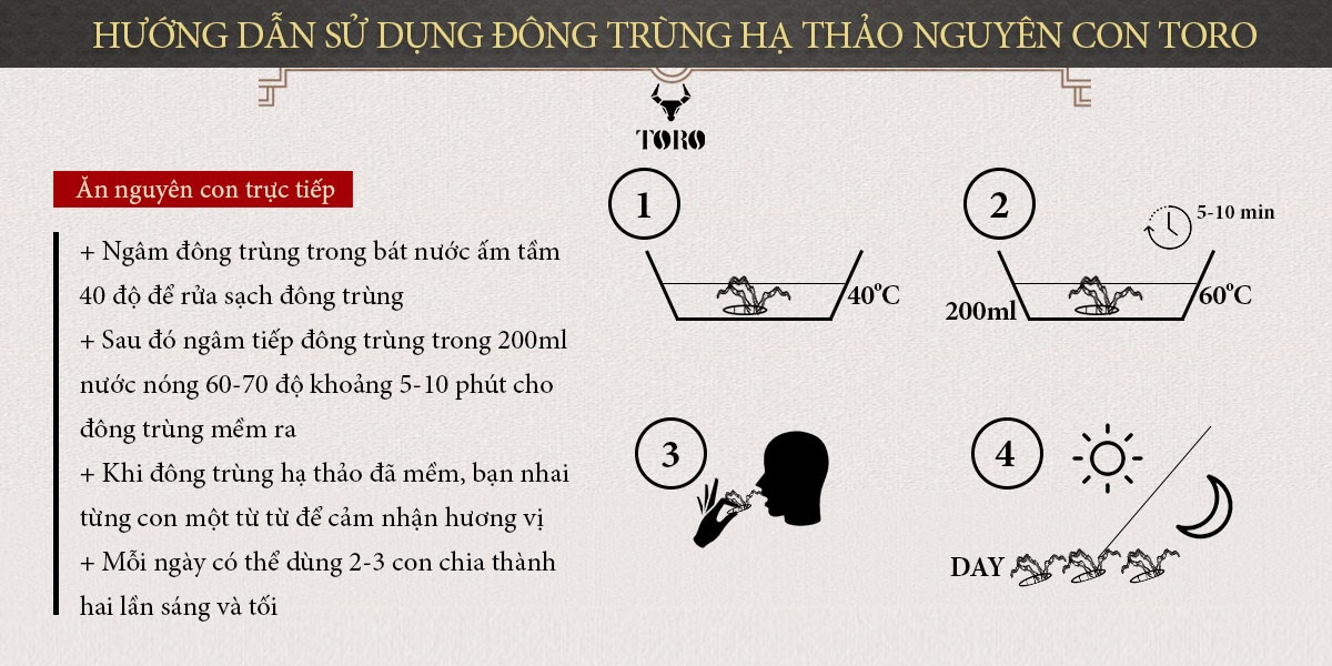 Đông trùng hạ thảo nguyên con 5g tăng sinh lý bồi bổ sức khỏe Đông trùng hạ thảo nguyên con 5g tăng sinh lý bồi bổ sức khỏe