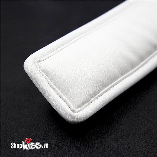 Dụng cụ bạo dâm xích cổ da trắng đệm êm nâng tầm trải nghiệm