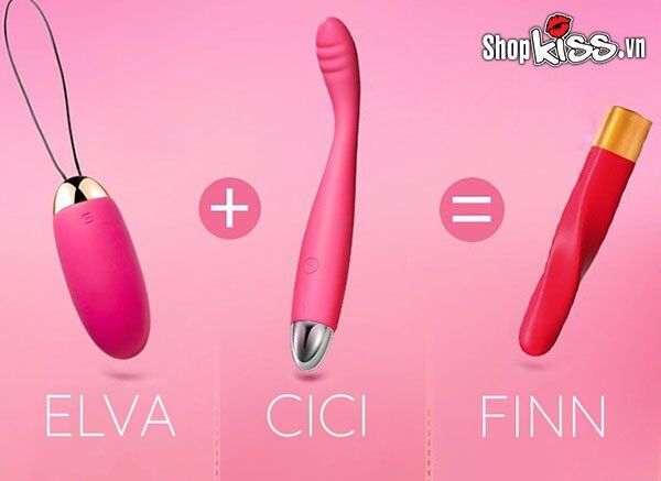  Đại lý Dụng cụ kích thích điểm G Svakom Finn ngụy trang hình thỏi son cao cấp