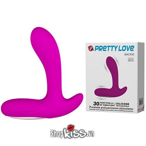 Dụng cụ rung hậu môn Prettylove Backie kích thích mạnh mẽ cao cấp