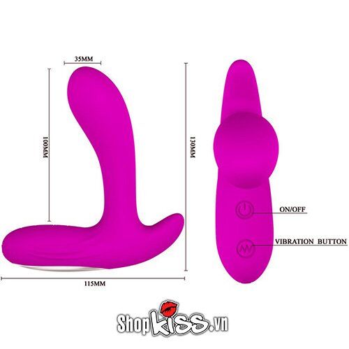 Dụng cụ rung hậu môn Prettylove Backie kích thích mạnh mẽ cao cấp