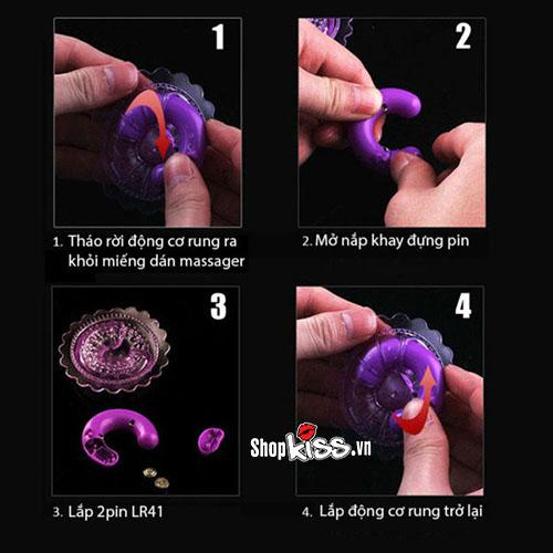 Dụng cụ mát xa nhũ hoa mini silicon mềm mại rung êm Dụng cụ mát xa nhũ hoa mini silicon mềm mại rung êm