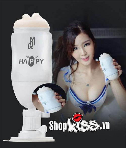 Cốc thủ dâm Happy 2 đầu xoay 180 độ nhập khẩu cao cấp