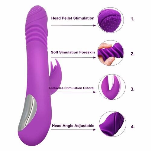 dương vật đa năng ella rung mạnh silicone cao cấp sạc điện
