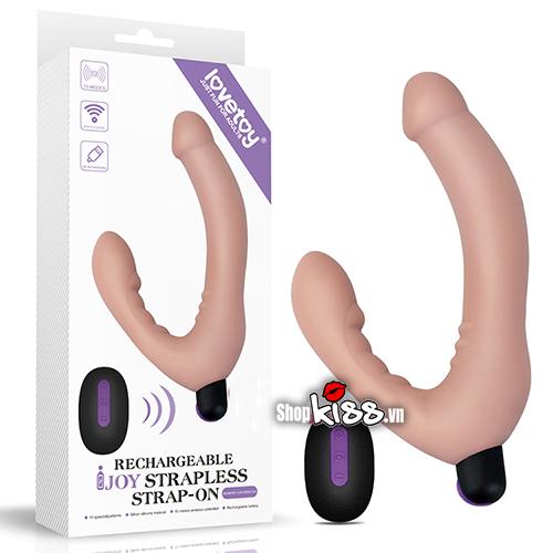 Dương vật 2 đầu LoveToy siêu mềm rung điều khiển xa tuyệt đỉnh